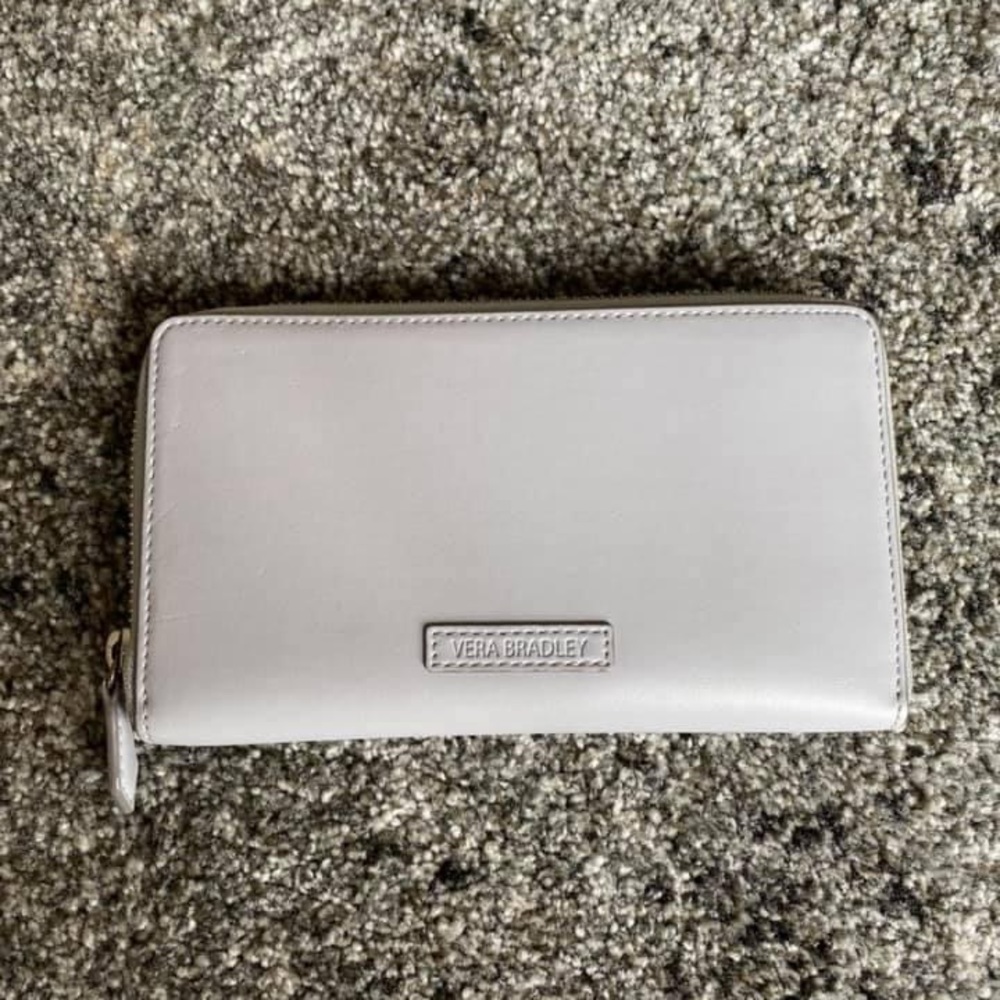 Light purple Vera Bradley Full Zip Wallet
